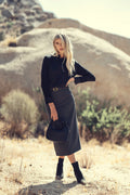 STRAIGHT WOOL SKIRT WITH BELT profile-nyc
