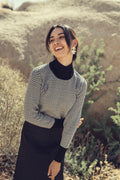 BLACK/WHITE DESIGN SWEATER profile-nyc