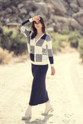 OVERSIZED CHECKED FAUX CARDIGAN profile-nyc