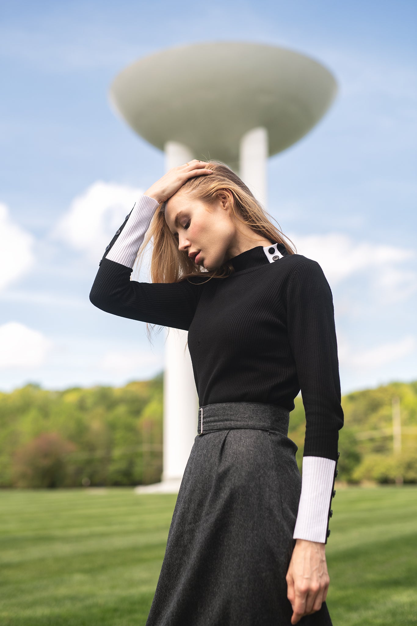 BELTED WOOL A SKIRT profile-nyc