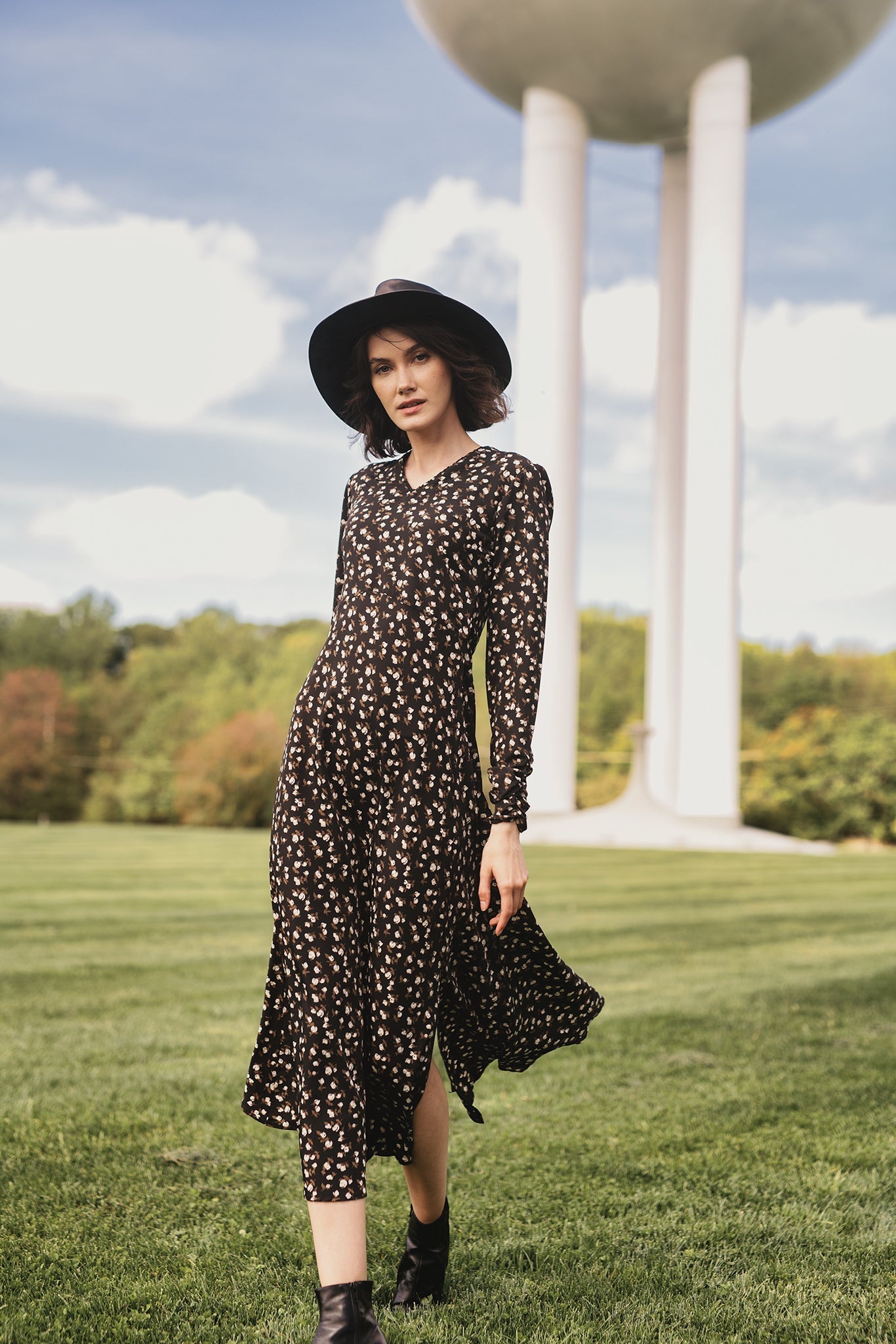 FLORAL PRINTED MAXI DRESS profile-nyc