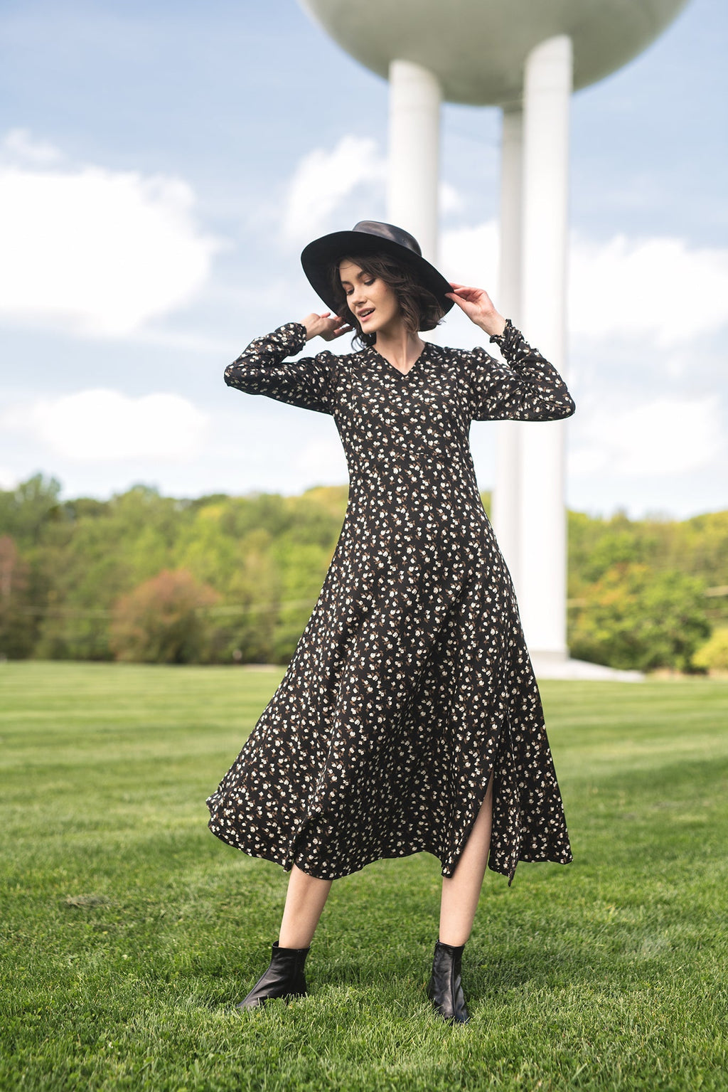 FLORAL PRINTED MAXI DRESS profile-nyc
