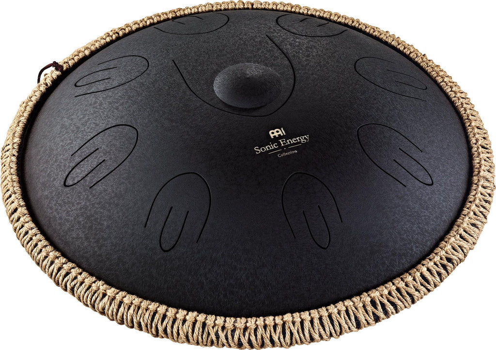 16" Octave Steel Tongue Drum, D Kurd, Black Utah Energy Healing Center