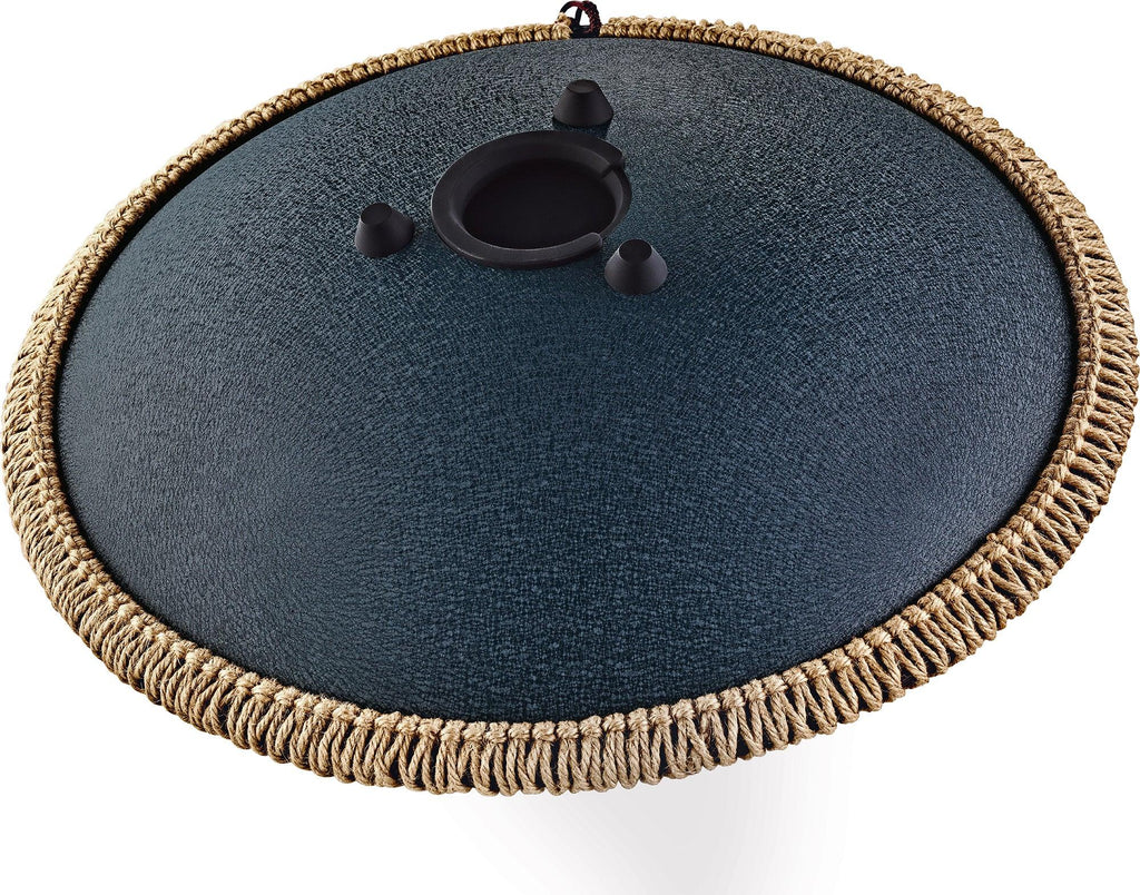 16" Octave Steel Tongue Drum, D Amara, Navy Blue Utah Energy Healing Center