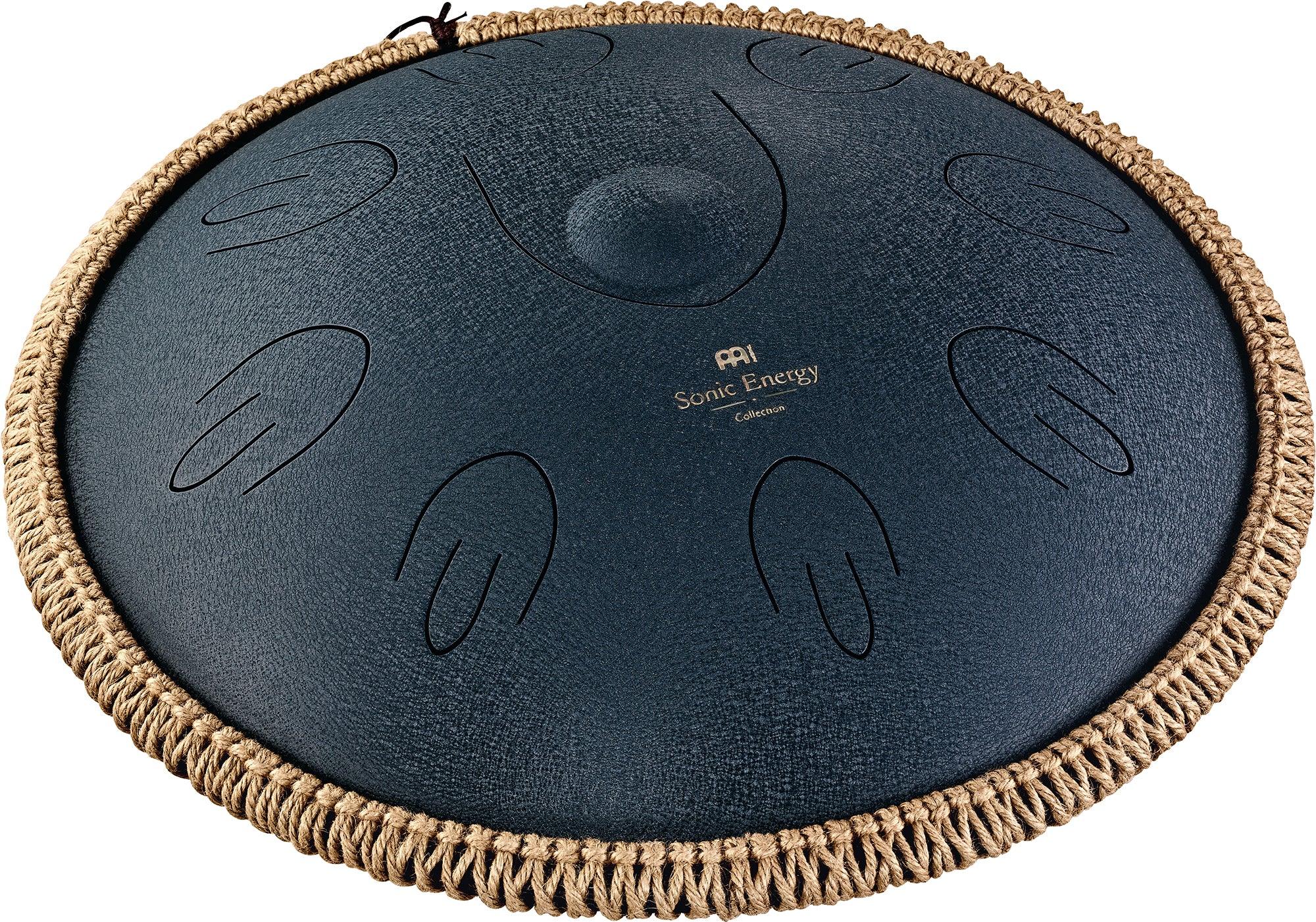 16" Octave Steel Tongue Drum, D Amara, Navy Blue Utah Energy Healing Center