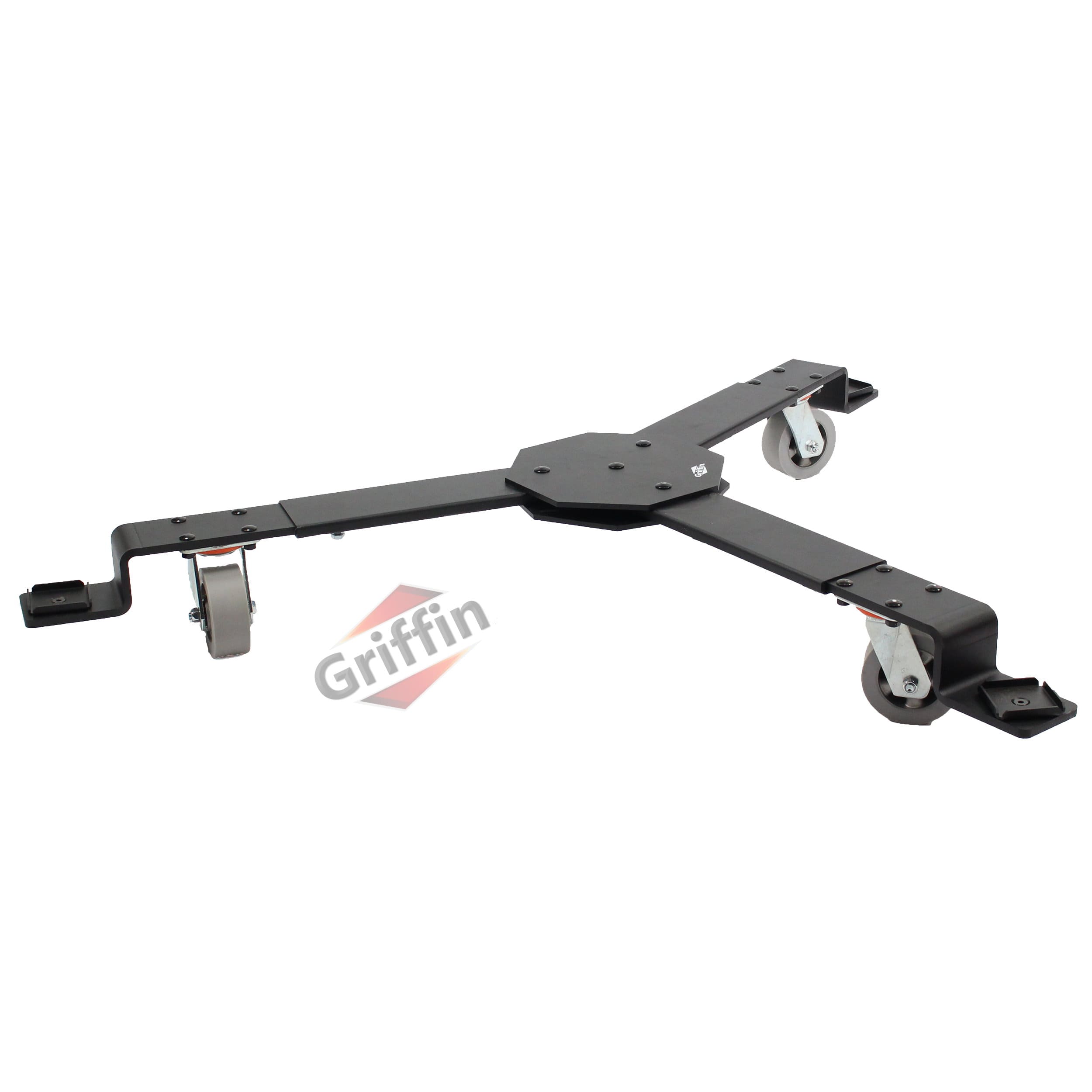 Piano Truck Dolly by GRIFFIN | Spider Mobileer Cart for Concert Baby Grand Pianos | 3 Large Wheel Moving Dollie Stage Stand with Adjustable Legs | Adjustable Universal Sturdy Placement Mount Holder GeekStands.com