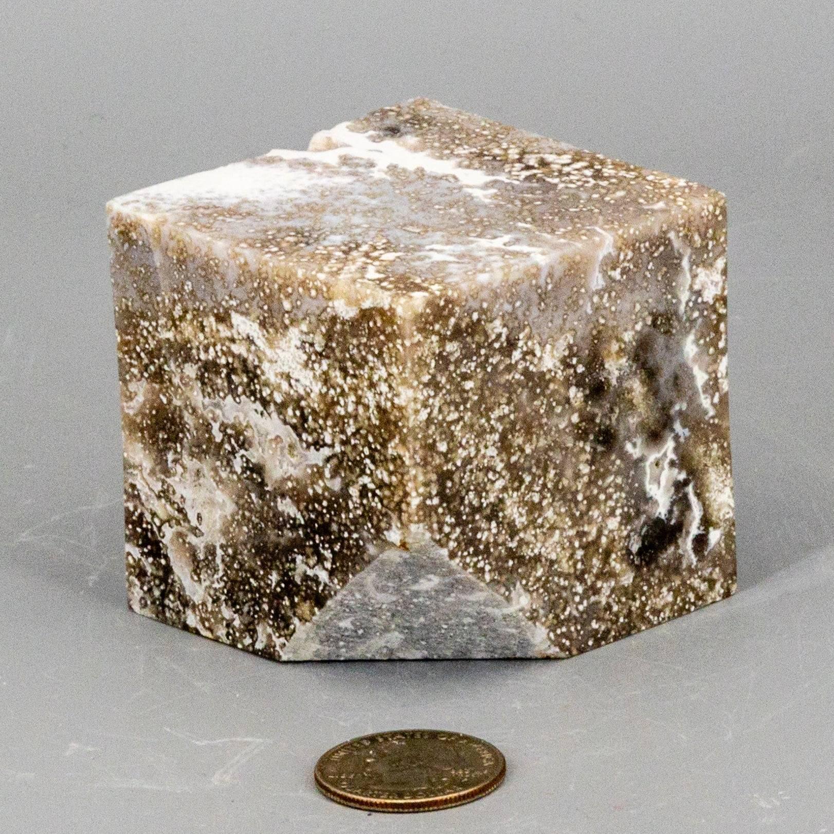 Ocean Jasper Crystal Cut Corner Cube Collector Piece Crystal Destiny