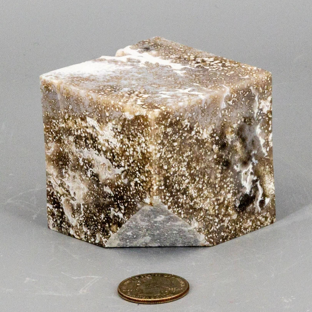 Ocean Jasper Cut Corner Cube | 480g 2.25" Crystal Crystal Destiny