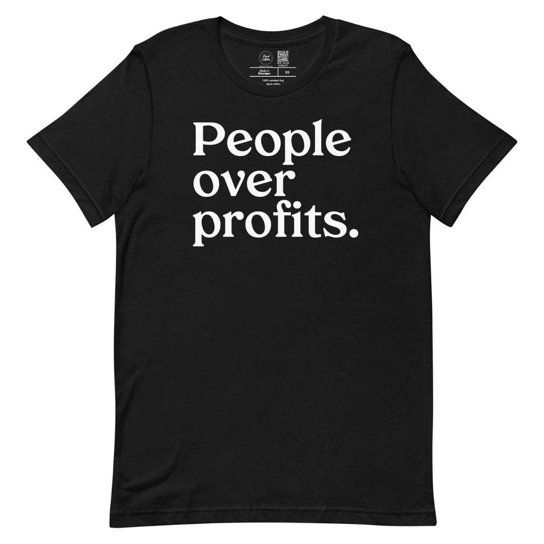 People over Profits Classic Tee Kind Cotton
