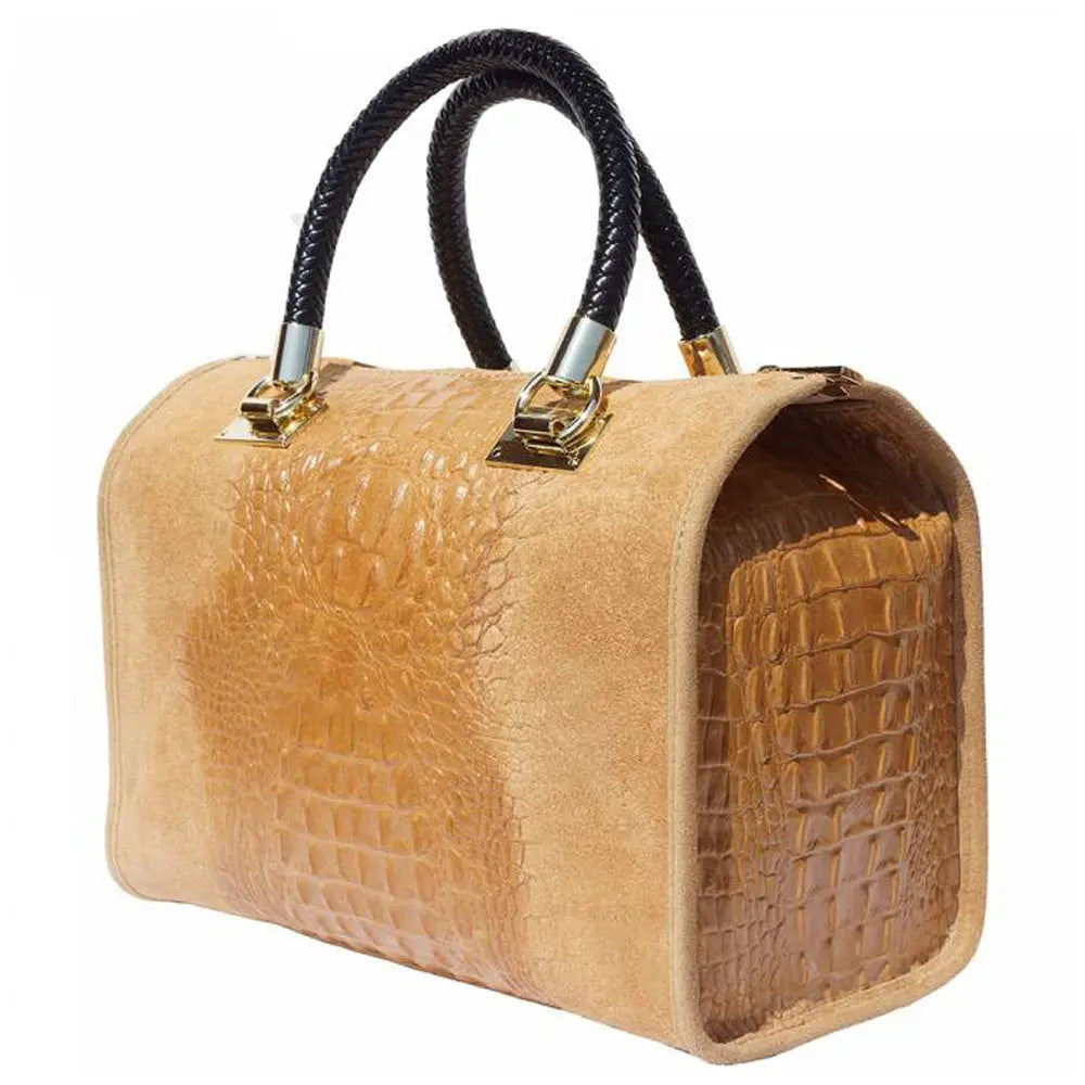 Emma Leather Boston-Bag FashionMojos.com