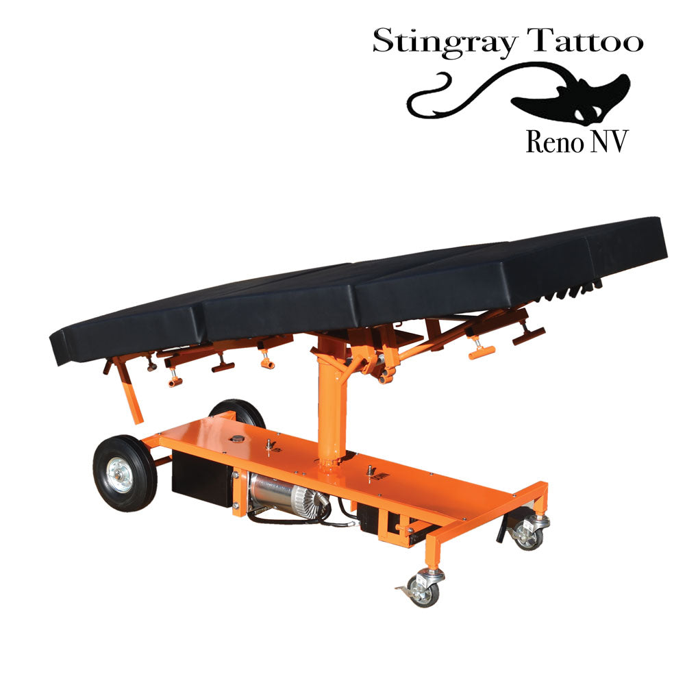 Chariot Tattoo Chair-Orange Stingray Tattoo supplies