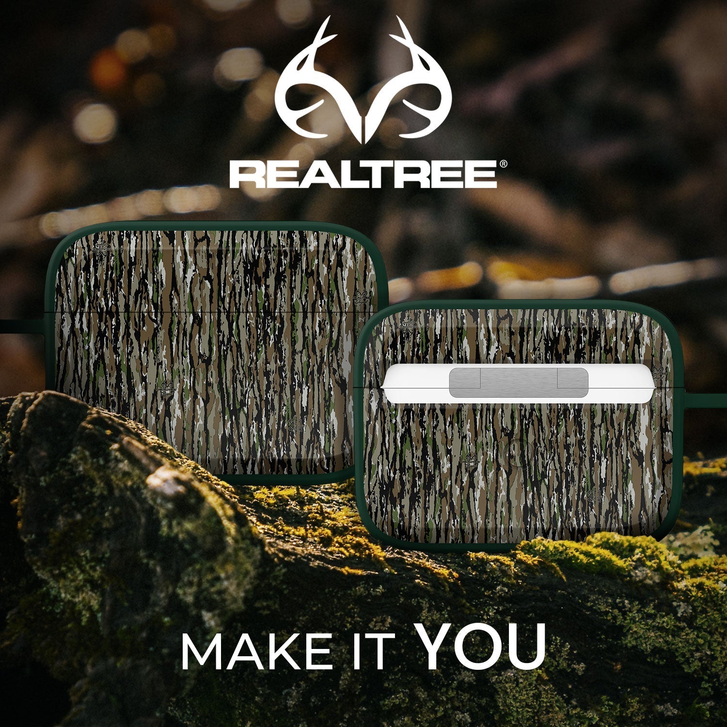 Realtree HDX Apple AirPods Pro 1 & 2 Case Cover Affinity Bands