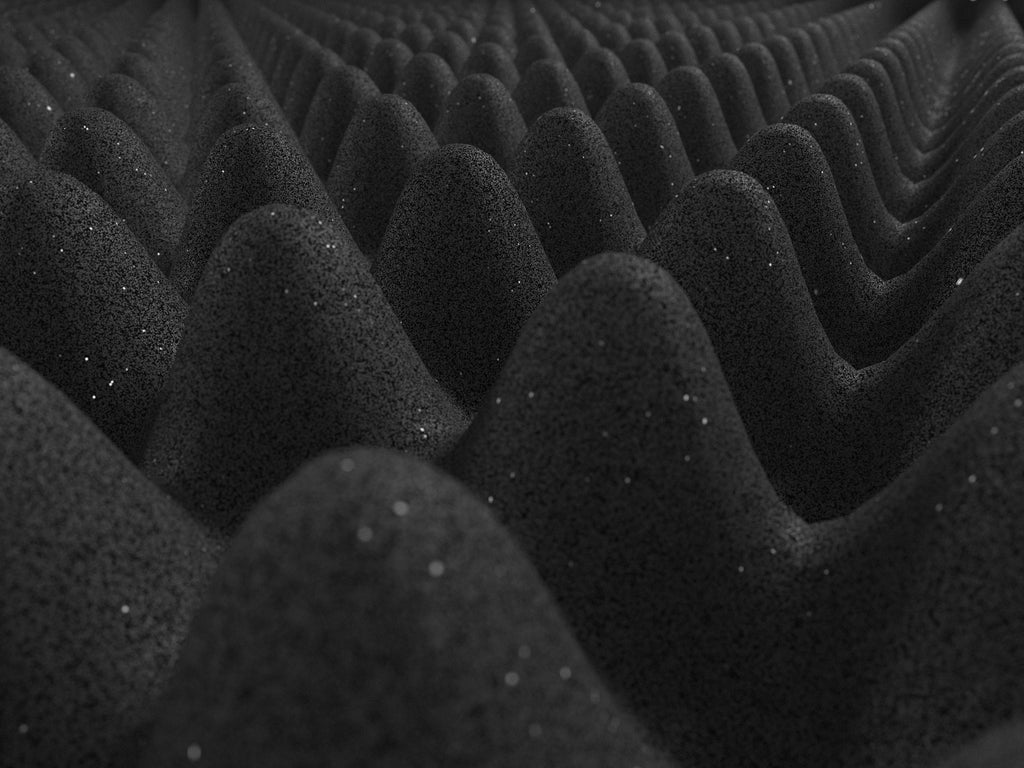 Egg Crate Acoustic Foam Panels - Charcoal Black Color SoundAssured