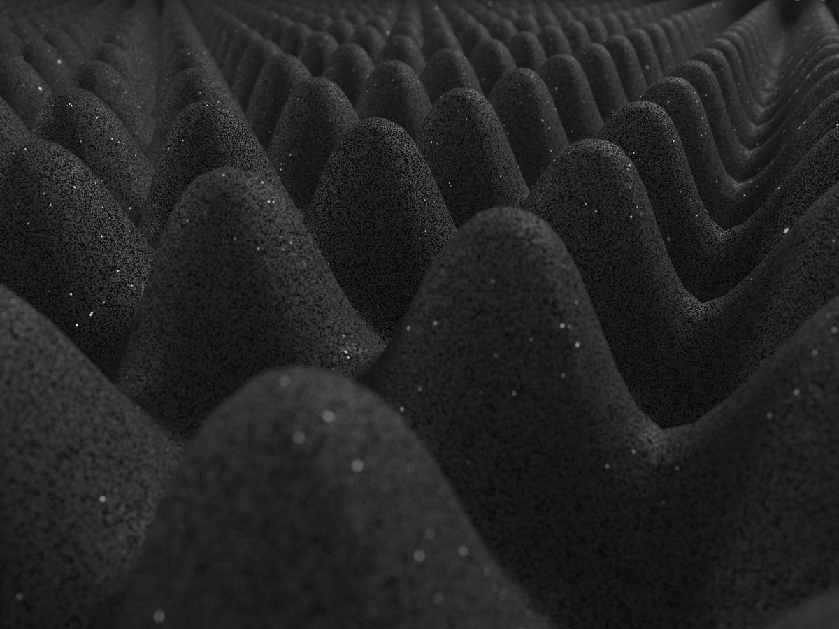Egg Crate Acoustic Foam Panels - Charcoal Black Color SoundAssured