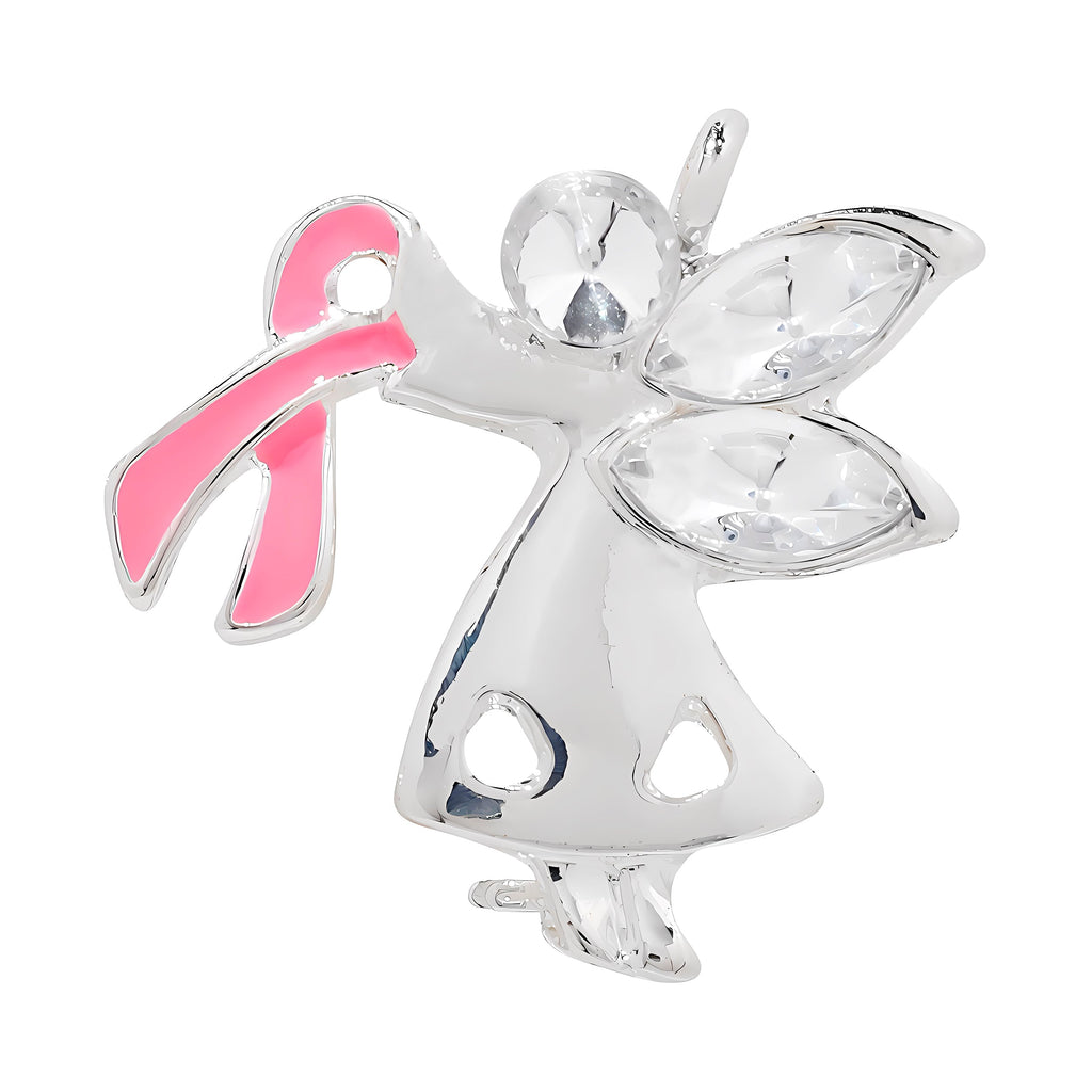 10 Pack Pink Ribbon Angel Pins The Awareness Company