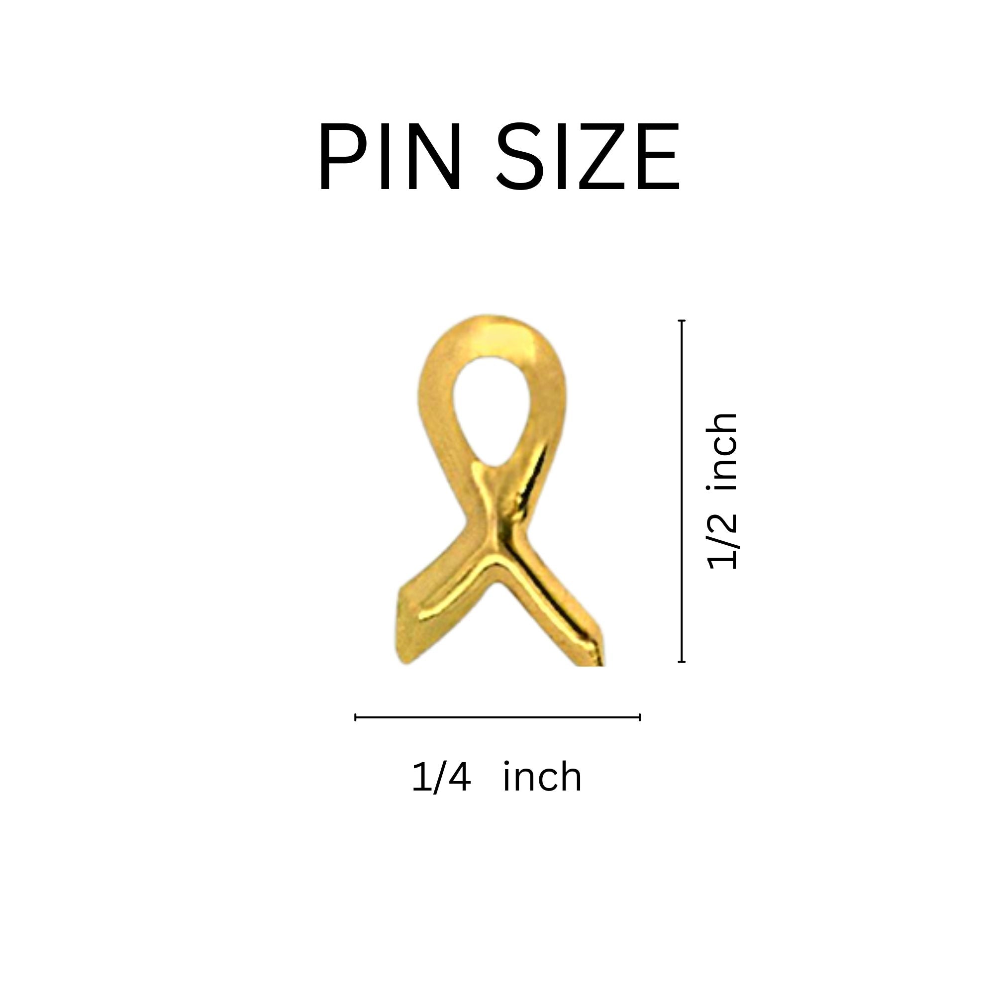 Satin Light Blue Ribbon Awareness Pins The Awareness Company