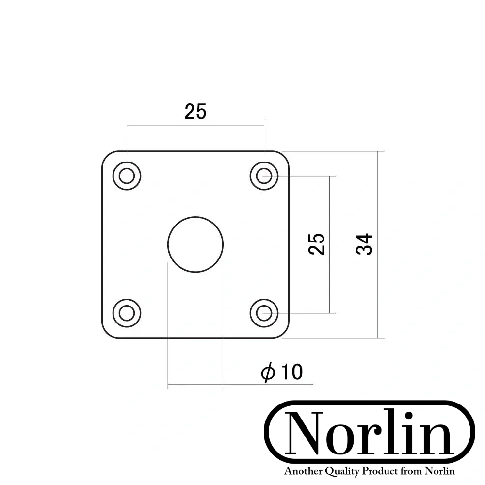 Square Jack Plate for Gibson® Guitars Randy's LLC