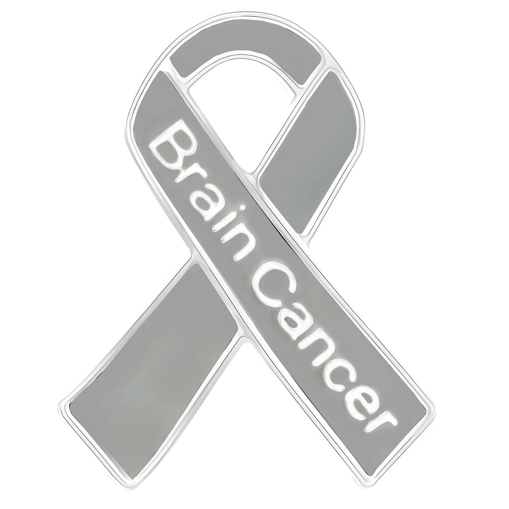 10 Pack Brain Cancer Awareness Ribbon Pins The Awareness Company