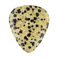 Dalmatian Jasper Stone Guitar Or Bass Pick - 3.0 mm Ultra Heavy Gauge - 351 Shape - Specialty Handmade Exotic Plectrum Exotic Plectrums
