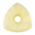 Camel Bone Guitar Or Bass Pick - 4.0 mm Ultra Heavy Gauge - 346 Contoured Triangle With Grip Hole Shape - Natural Finish Handmade Specialty Exotic Plectrum Exotic Plectrums