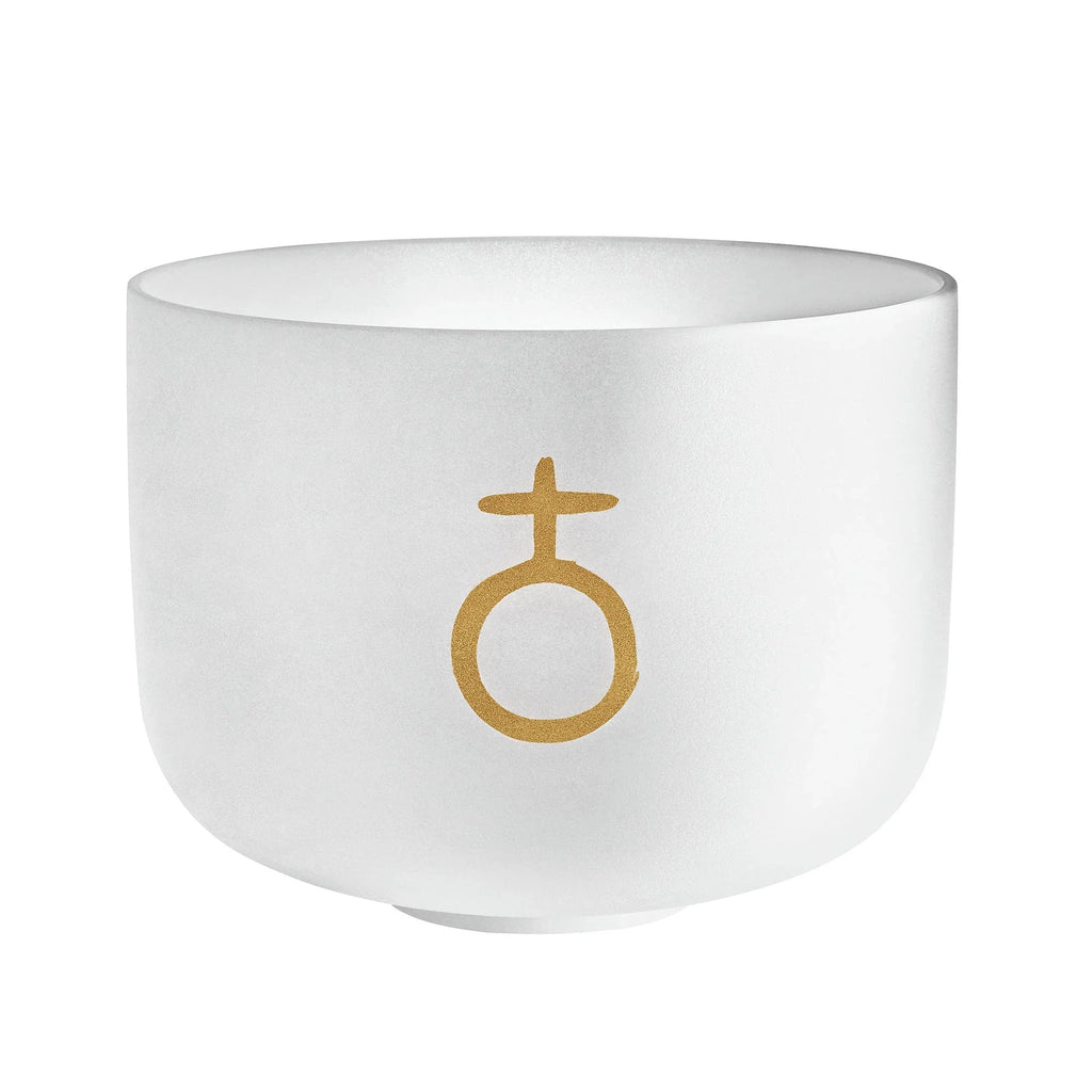 12" Planetary Tuned Crystal Singing Bowl, Earth Year / Om 136.10 Hz Utah Energy Healing Center
