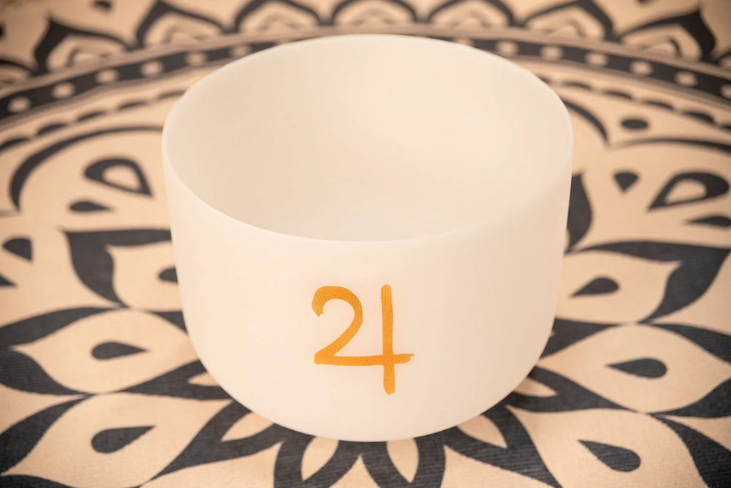12" Planetary Tuned Crystal Singing Bowl, Jupiter 183.58 Hz Utah Energy Healing Center