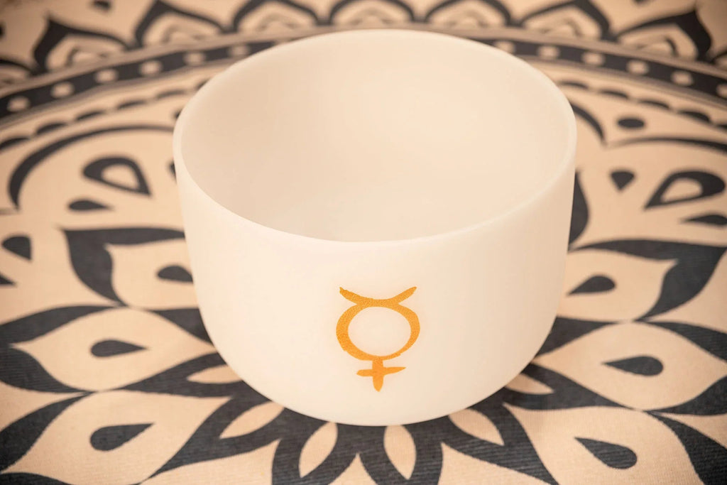 12" Planetary Tuned Crystal Singing Bowl, Mercury 141.27 Hz Utah Energy Healing Center