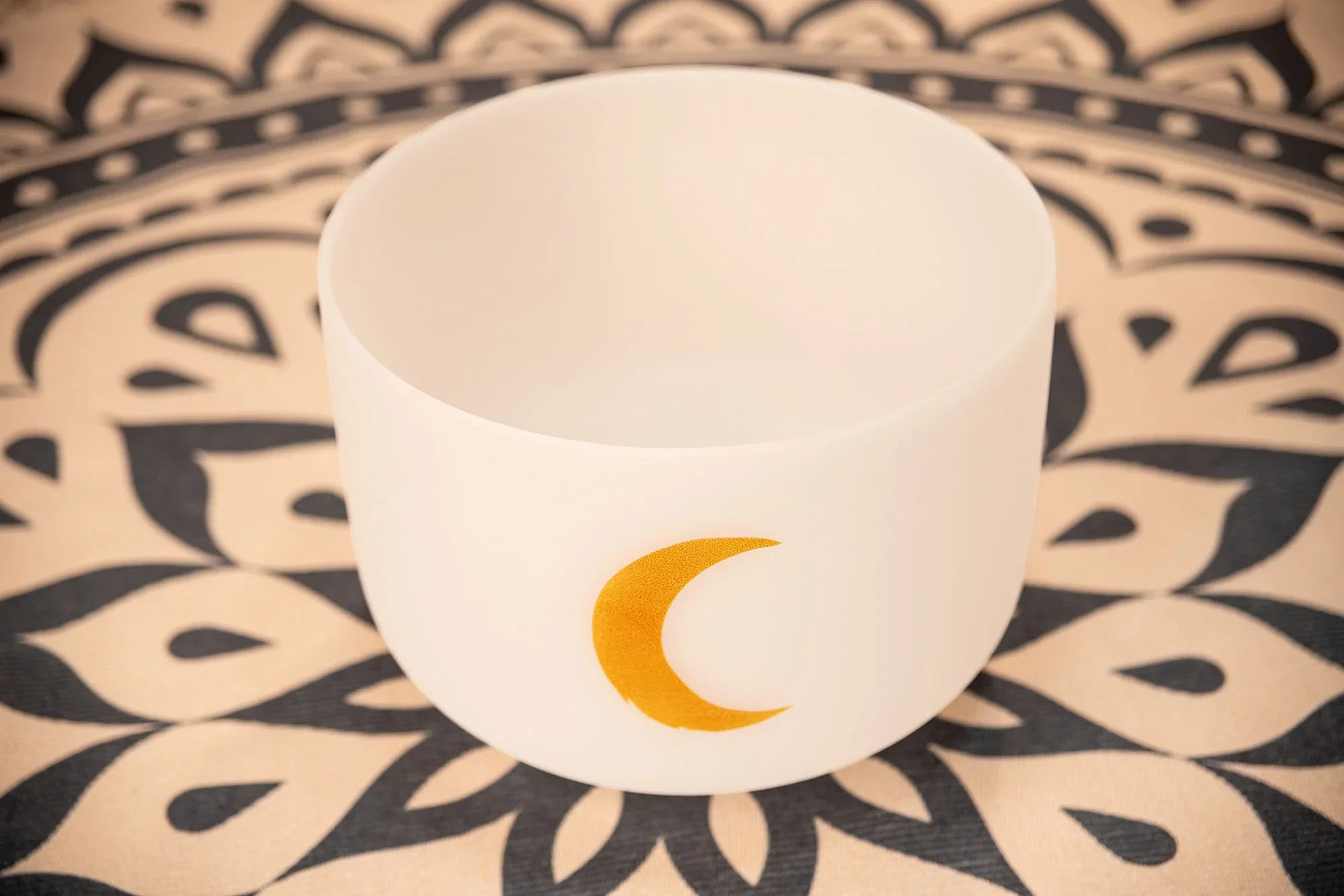 12" Planetary Tuned Crystal Singing Bowl, Synodic Moon 210.42 Hz Utah Energy Healing Center