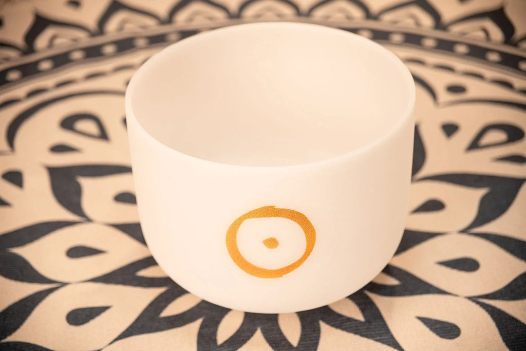 12" Planetary Tuned Crystal Singing Bowl, Sun 126.22 Hz Utah Energy Healing Center