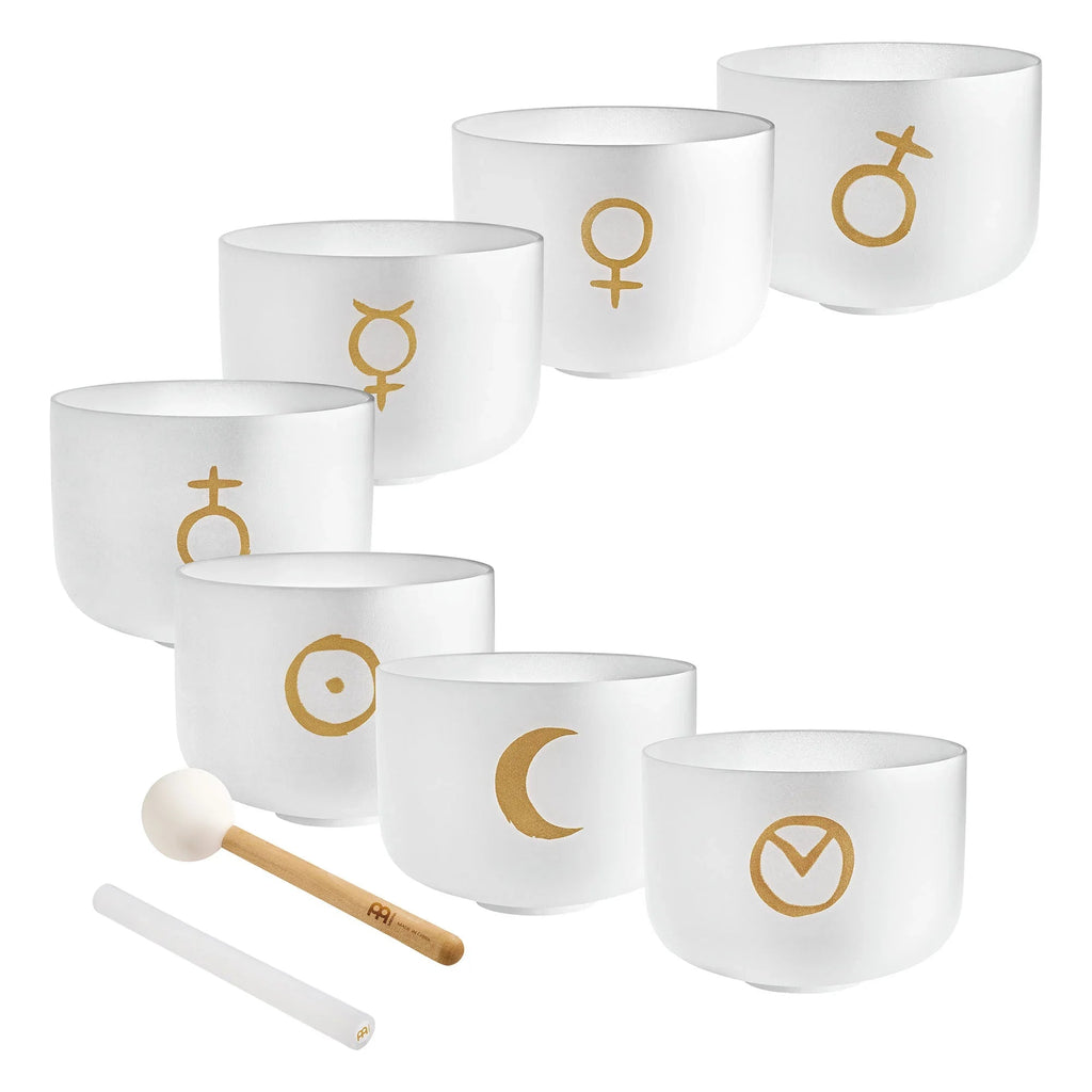 7-Piece Crystal Singing Bowl Chakra Set, Planetary Tuned Utah Energy Healing Center