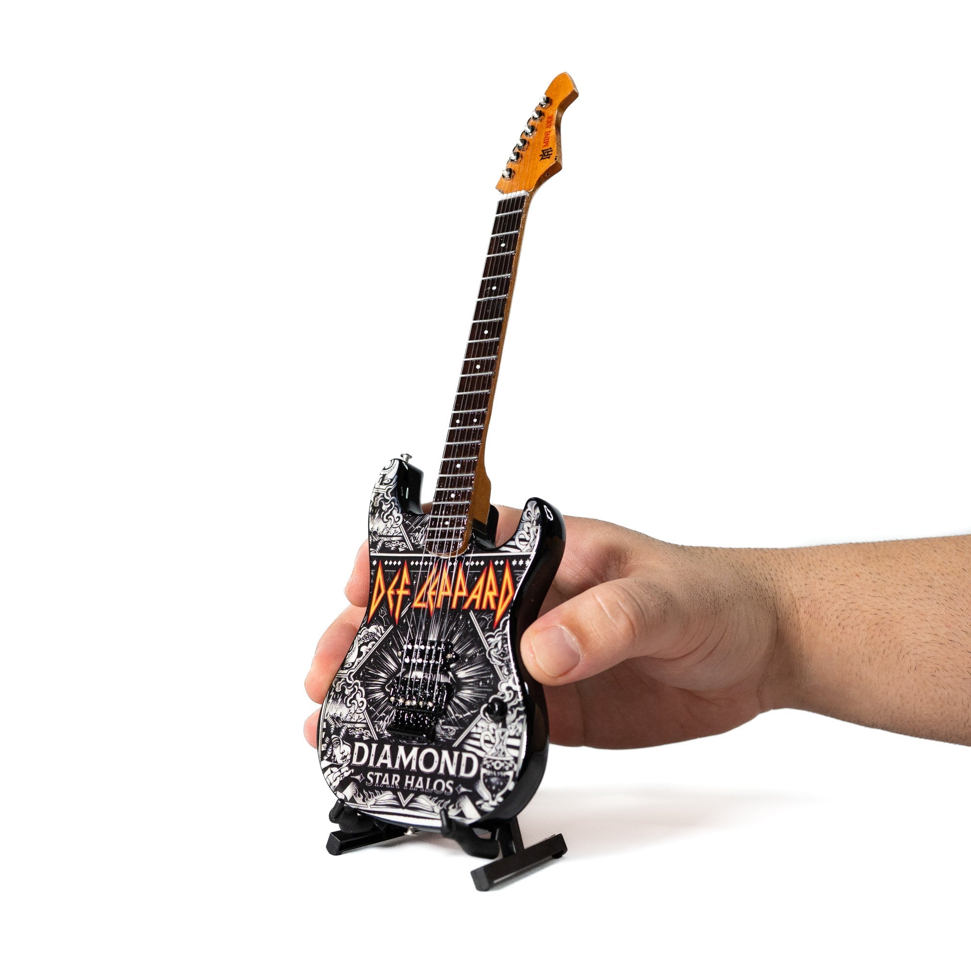 Def Leppard "Diamond" Collectible Miniature Guitar The Mini Axe
