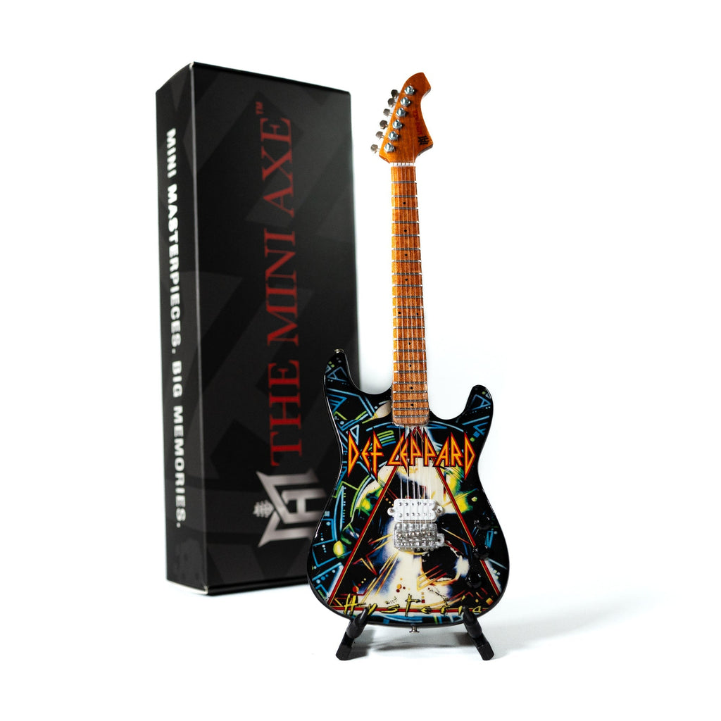 Def Leppard’s “Hysteria” Collectible Miniature Guitar The Mini Axe