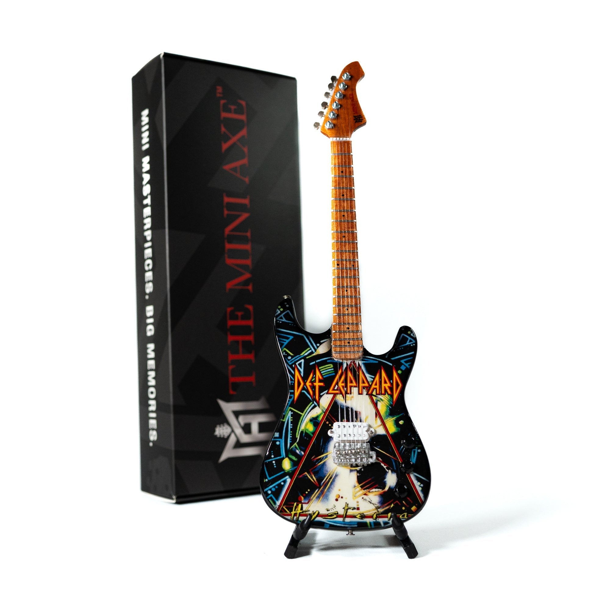 Def Leppard’s “Hysteria” Collectible Miniature Guitar The Mini Axe