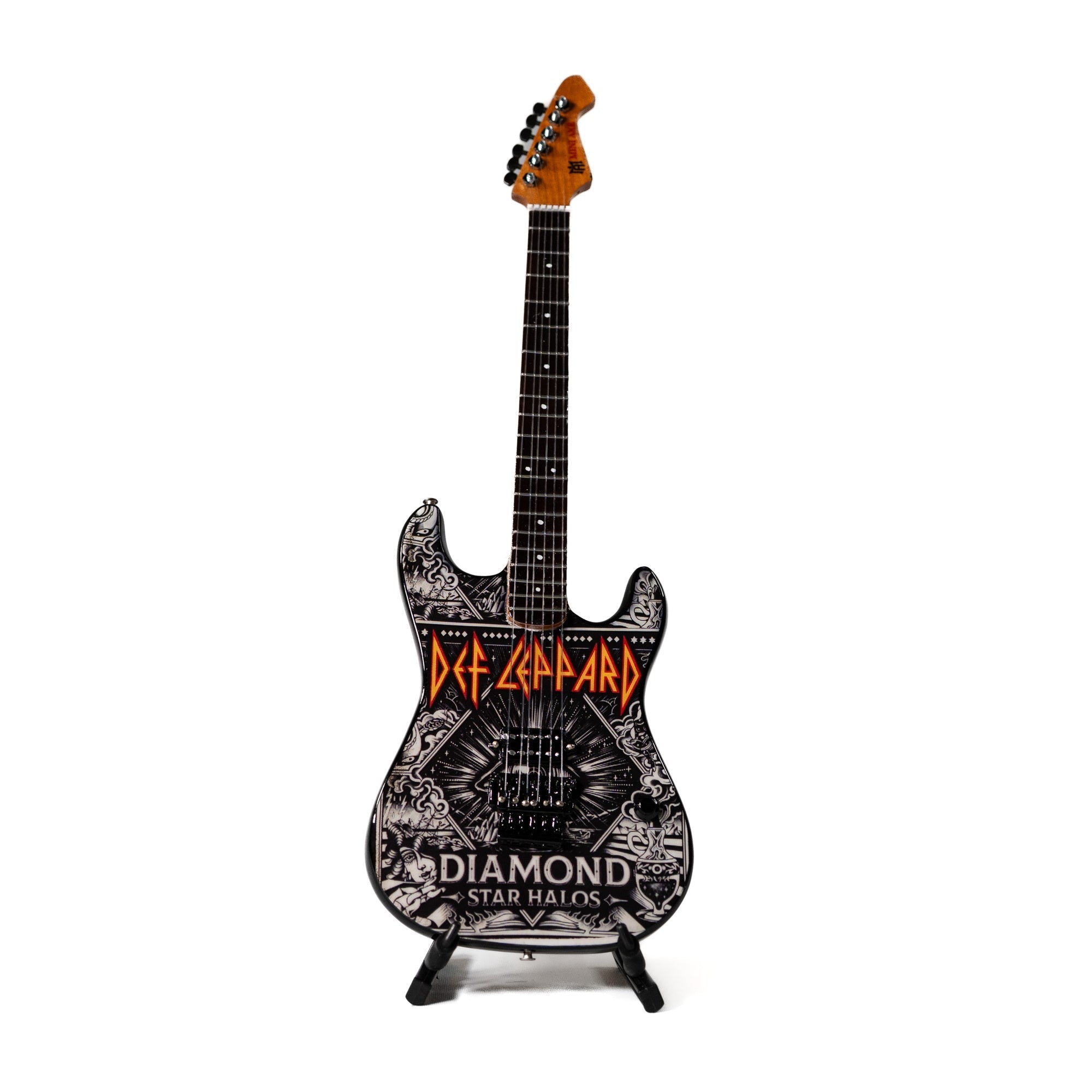 Def Leppard "Diamond" Collectible Miniature Guitar The Mini Axe