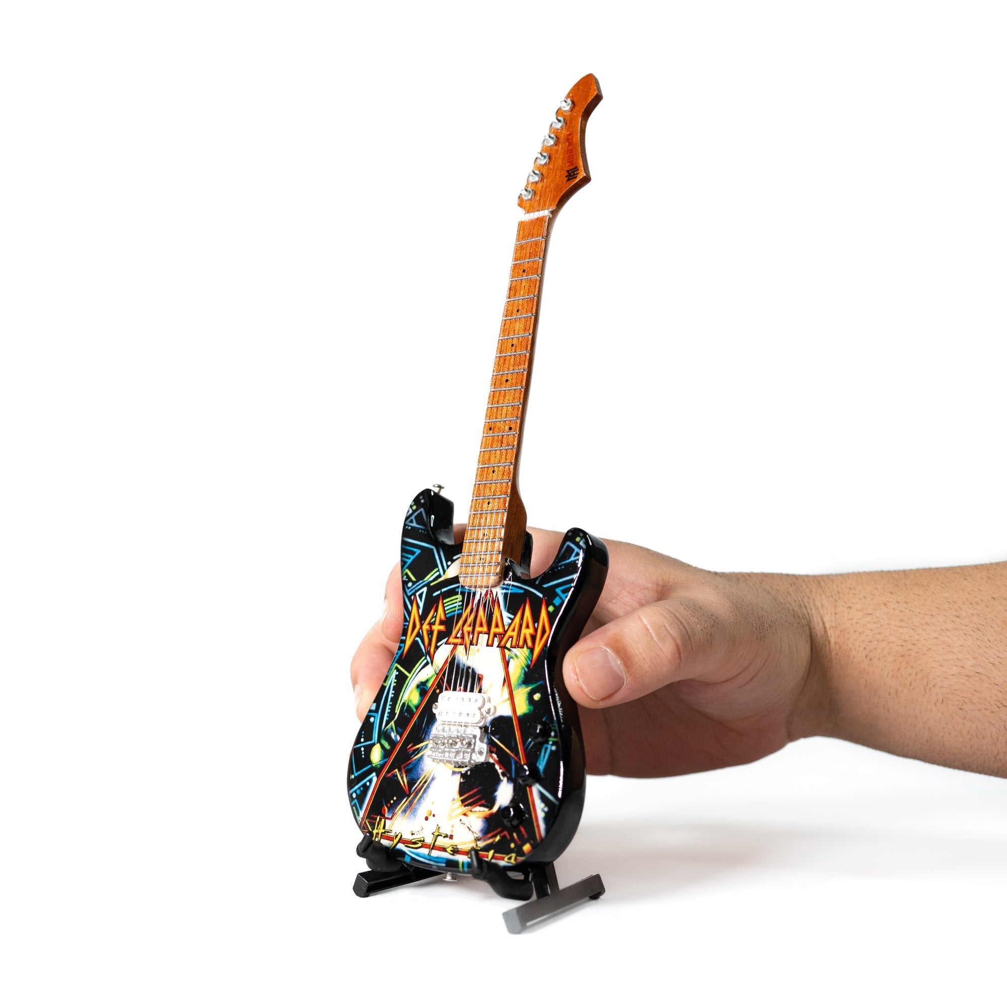 Def Leppard’s “Hysteria” Collectible Miniature Guitar The Mini Axe