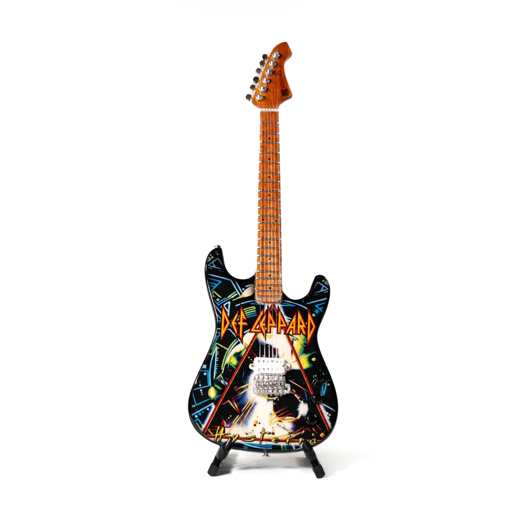 Def Leppard’s “Diamond Rejoice" and "Hysteria” Miniature Guitar Set The Mini Axe