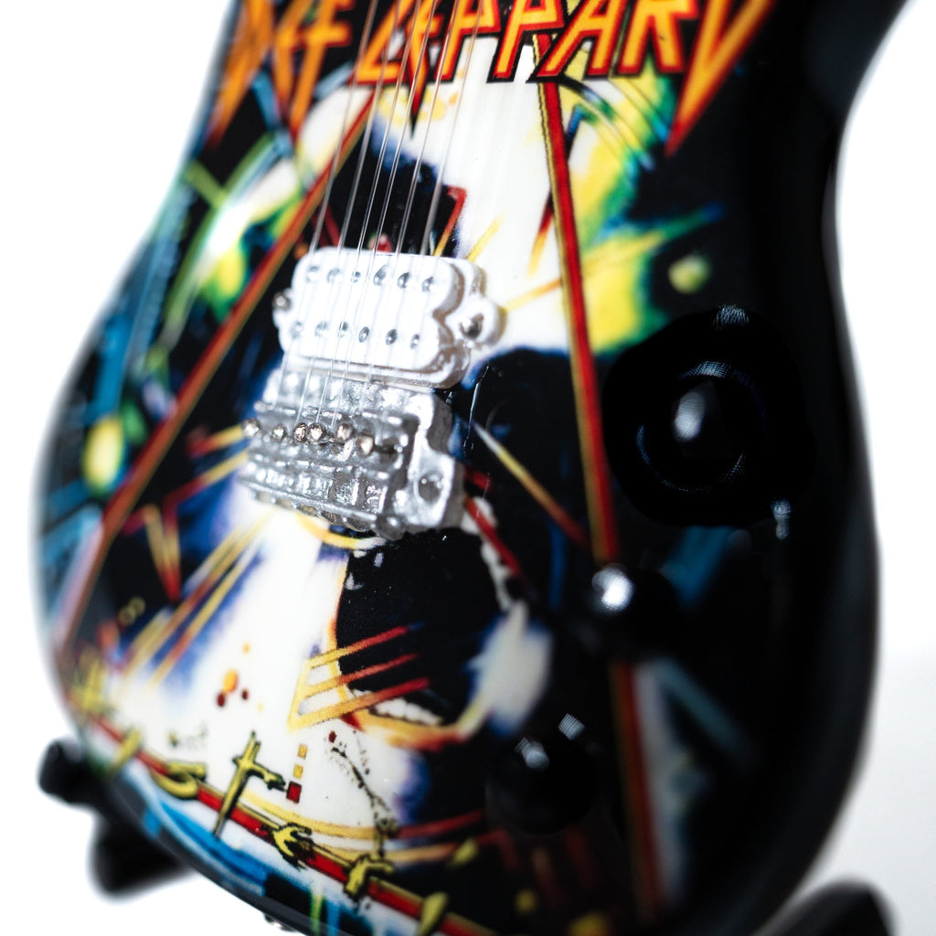 Def Leppard’s “Hysteria” Collectible Miniature Guitar The Mini Axe