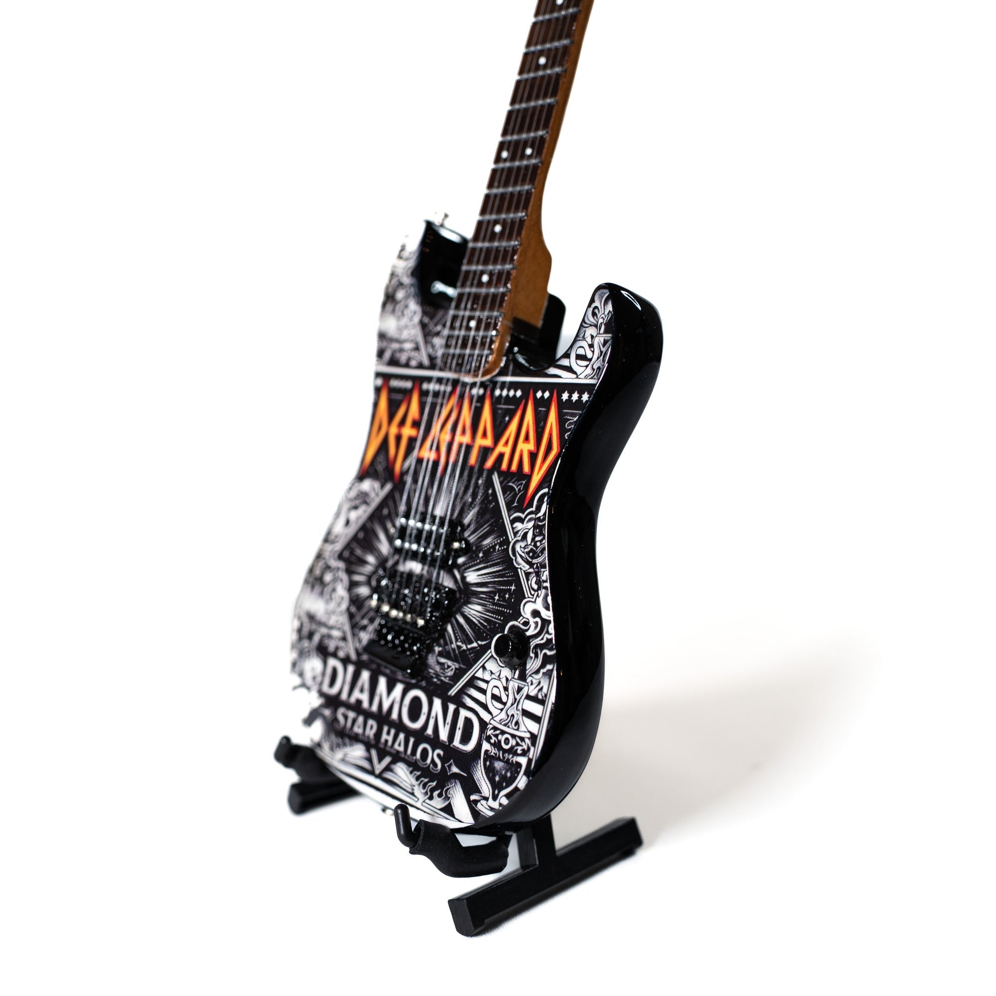 Def Leppard "Diamond" Collectible Miniature Guitar The Mini Axe