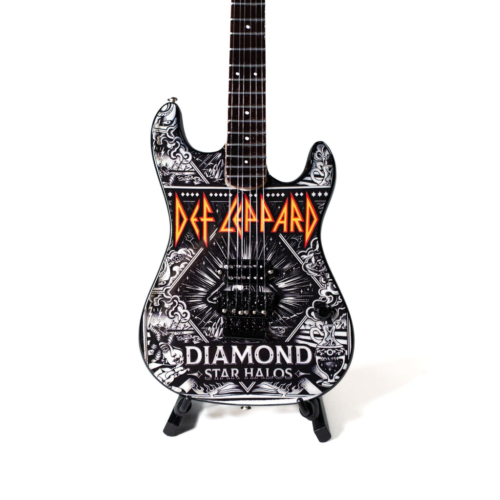 Def Leppard "Diamond" Collectible Miniature Guitar The Mini Axe
