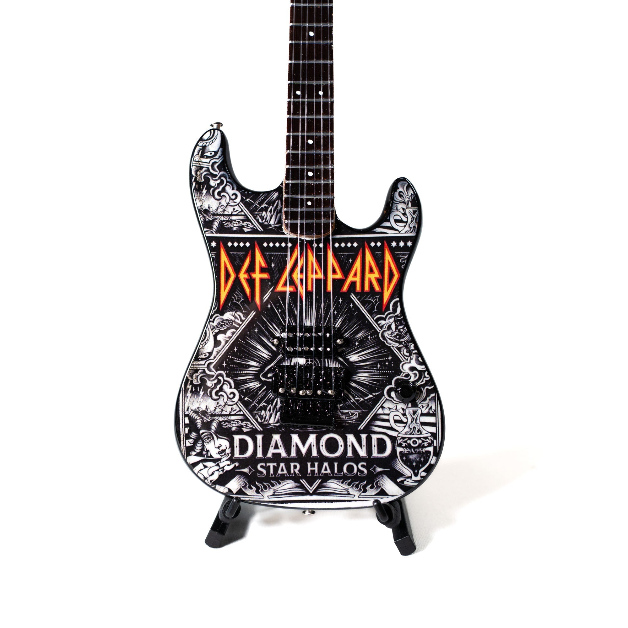 Def Leppard "Diamond" Collectible Miniature Guitar The Mini Axe