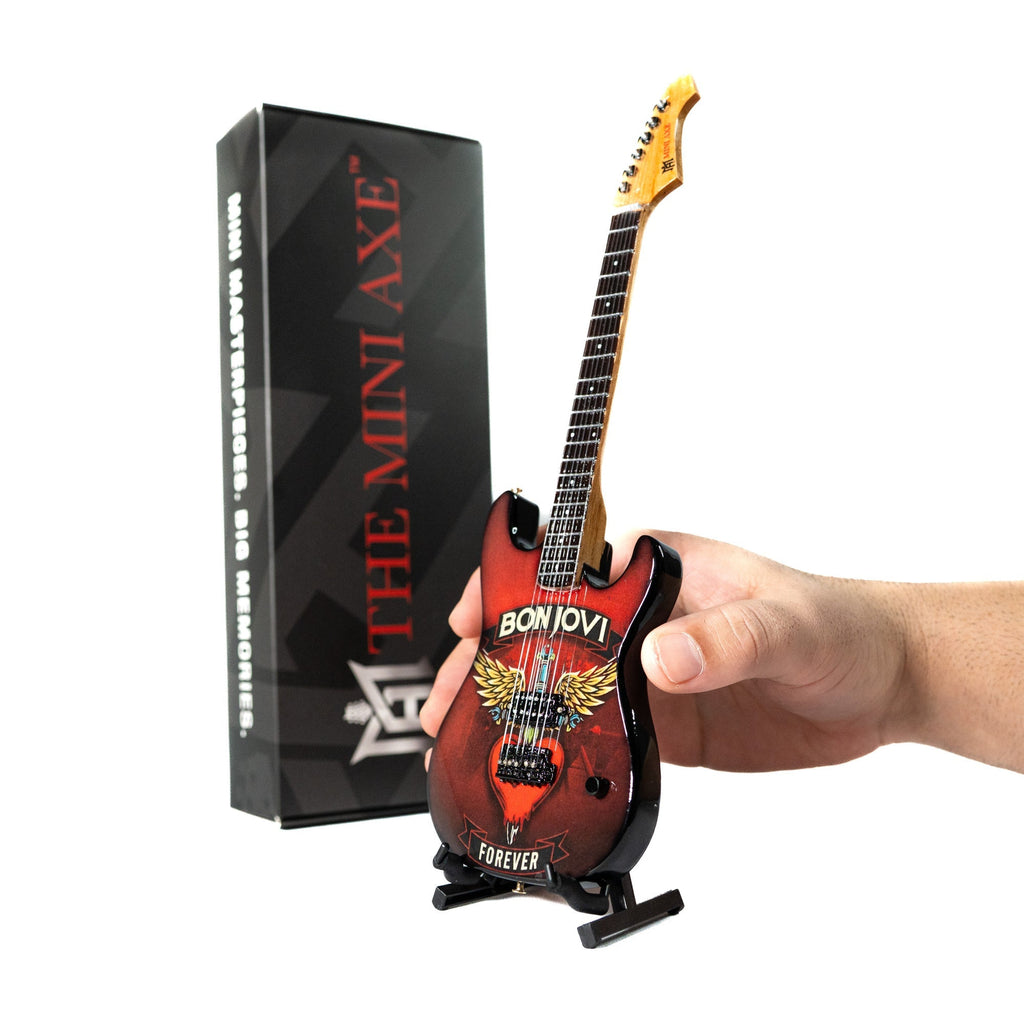Bon Jovi Forever Tour Collectible Miniature Guitar The Mini Axe