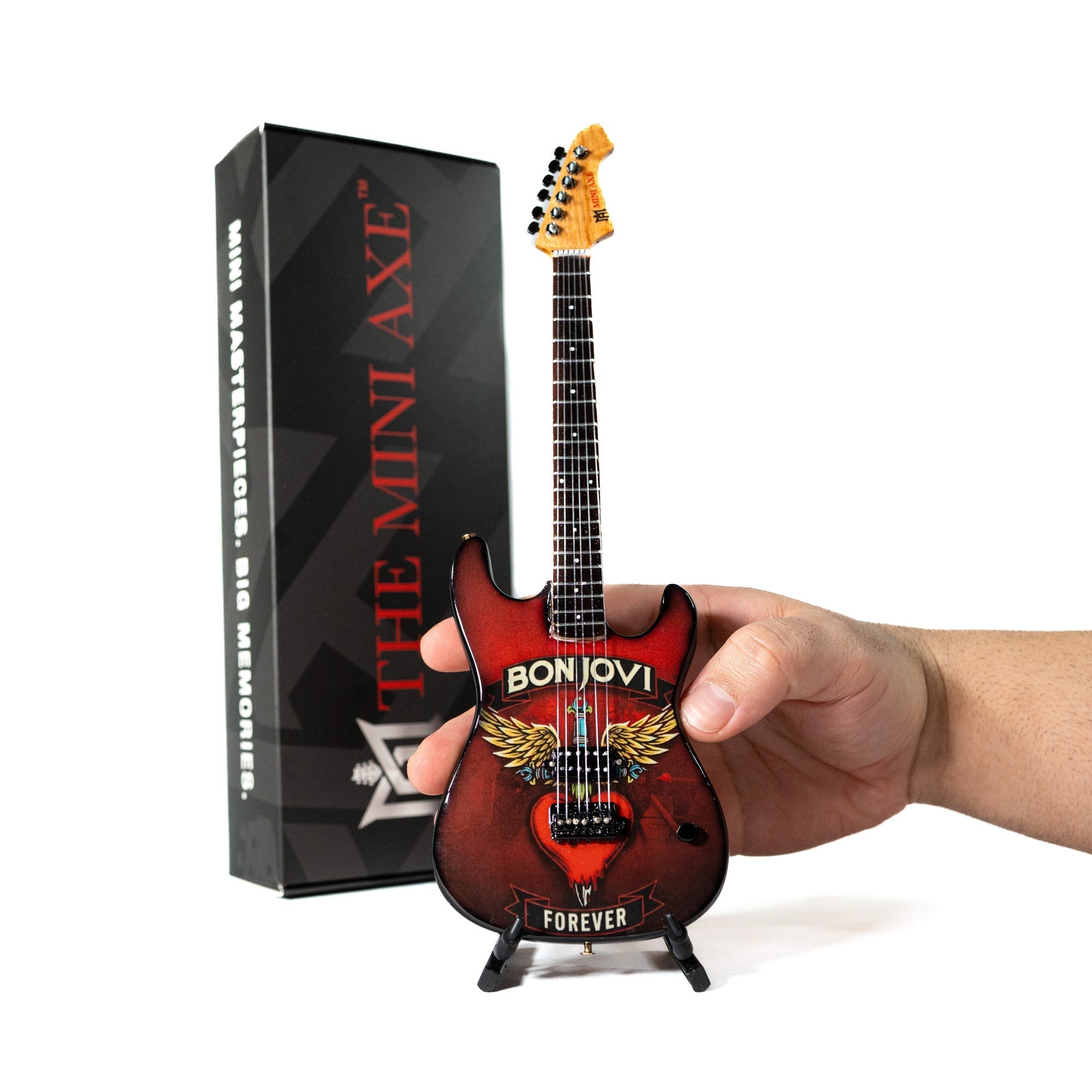 Bon Jovi Forever Tour Collectible Miniature Guitar The Mini Axe