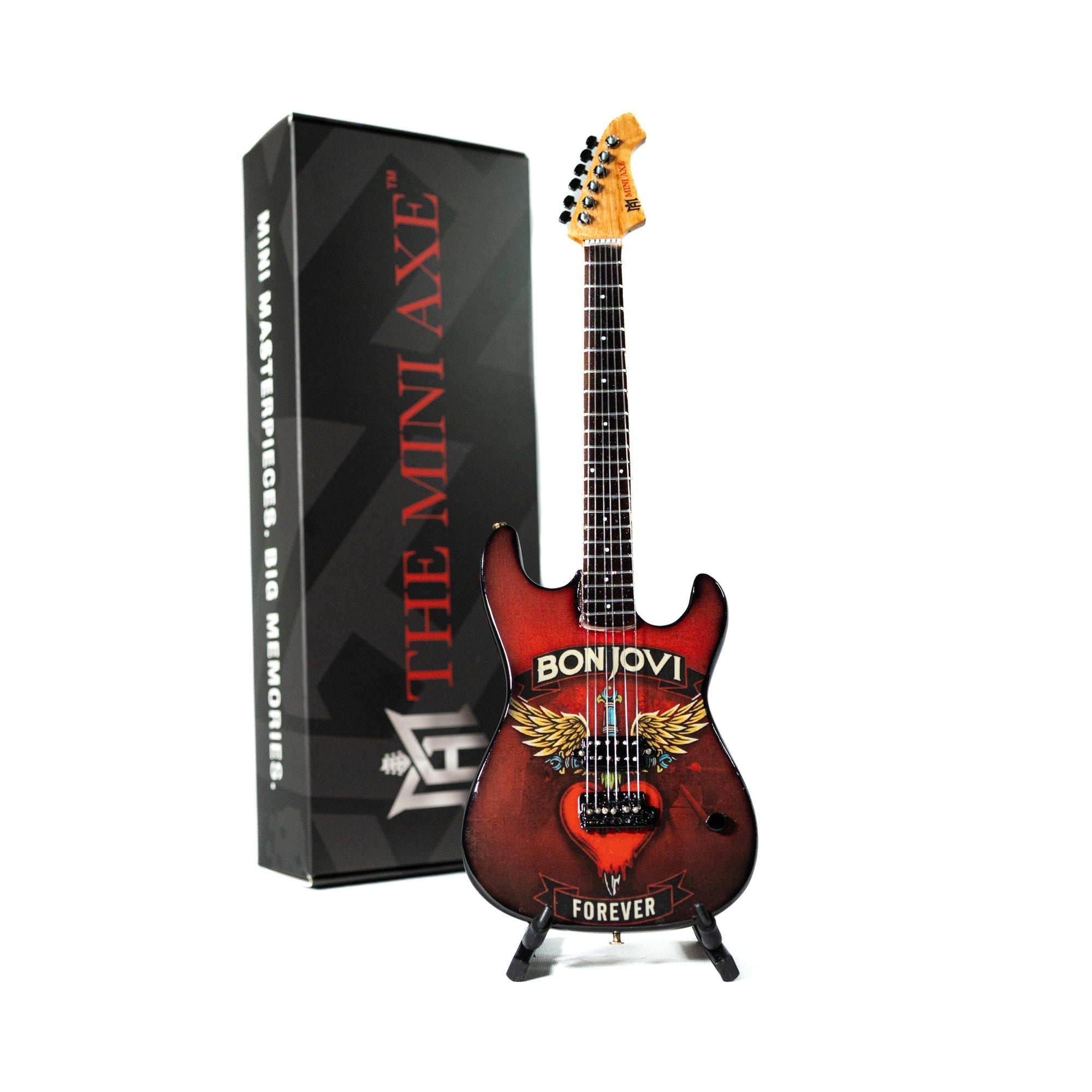 Bon Jovi Forever Tour Collectible Miniature Guitar The Mini Axe