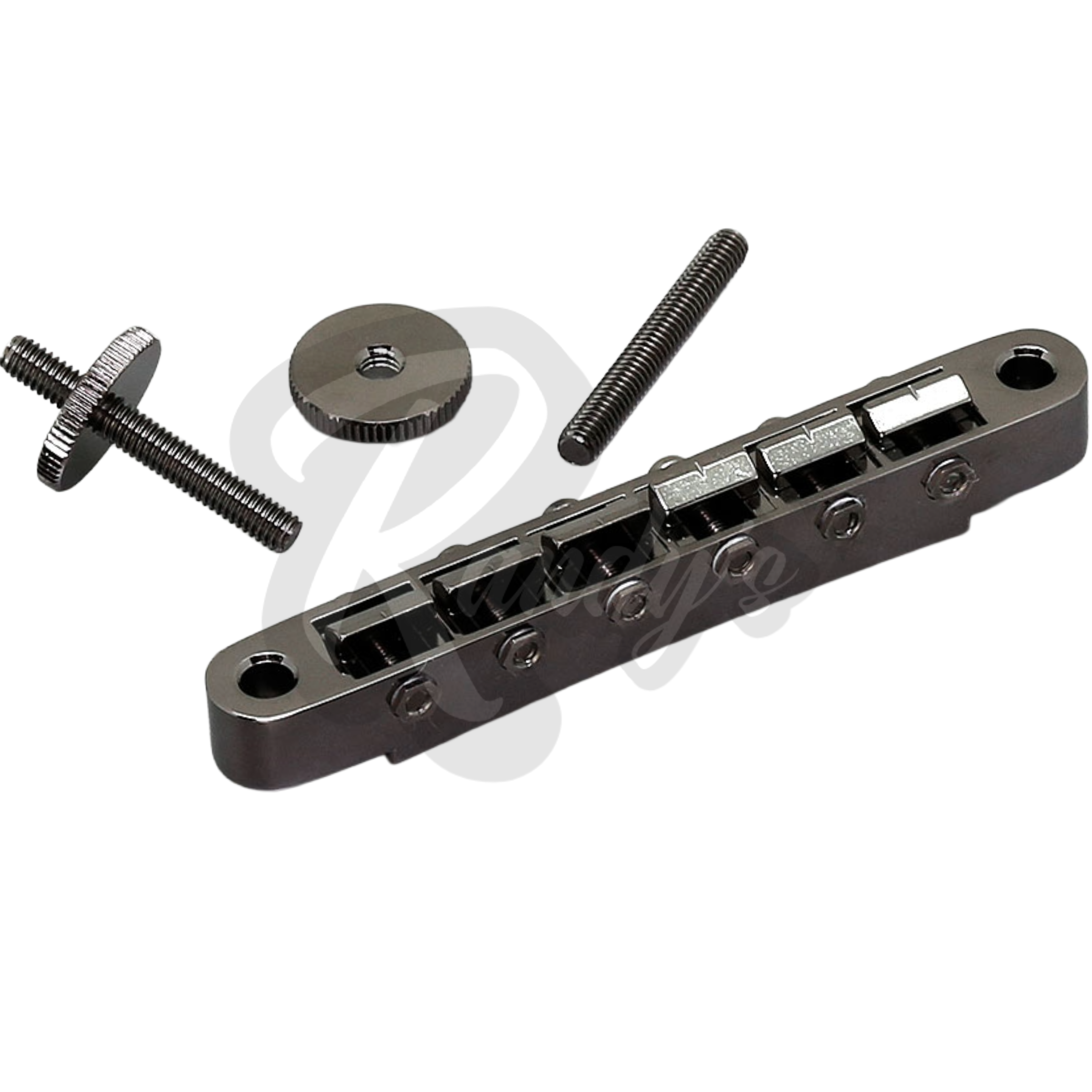 GE104B Nashville Tune-O-Matic Bridge w/ M4 Posts - Fits Gibson® Randy's LLC