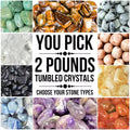 2 Lbs Tumbled Crystals Bundle #2(You Pick) Bulk Wholesale Gemstone Lot Polished Stones Amazing Crystals