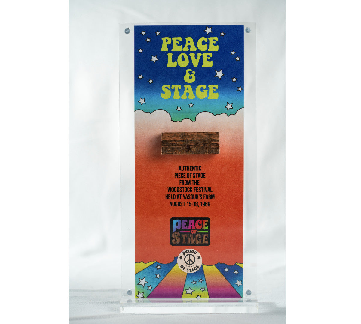 Peace, Love, & Stage Acrylic Stage Frame Peace Of Stage LLC