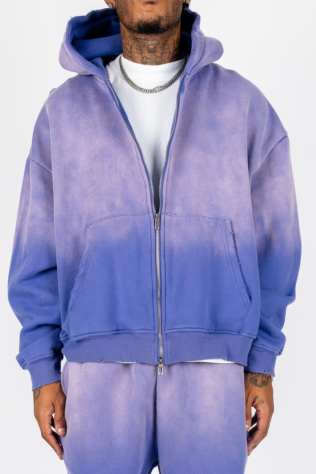 The Label Weathered Zip Up Superline