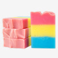 Pan Pride Strawberry Peach Handcrafted Soap Mineral Springs Soap