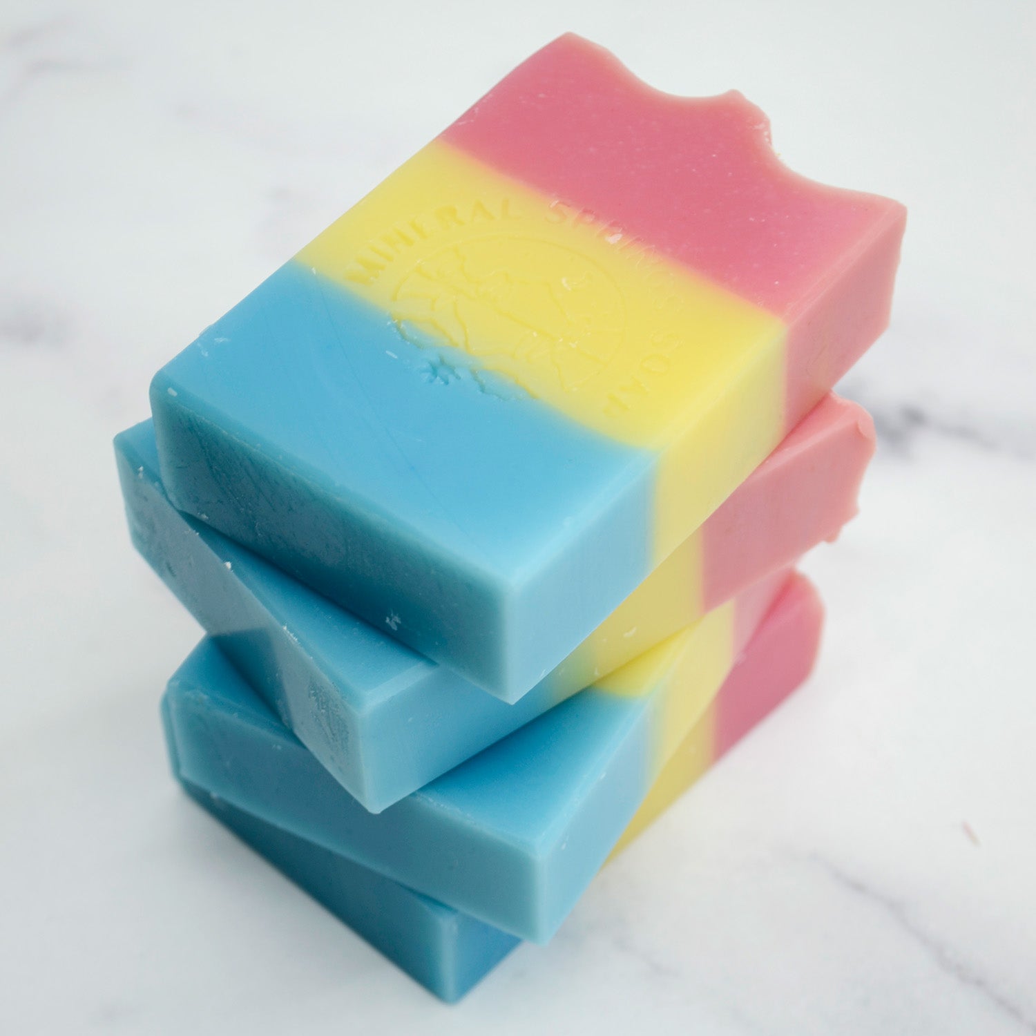 Pan Pride Strawberry Peach Handcrafted Soap Mineral Springs Soap