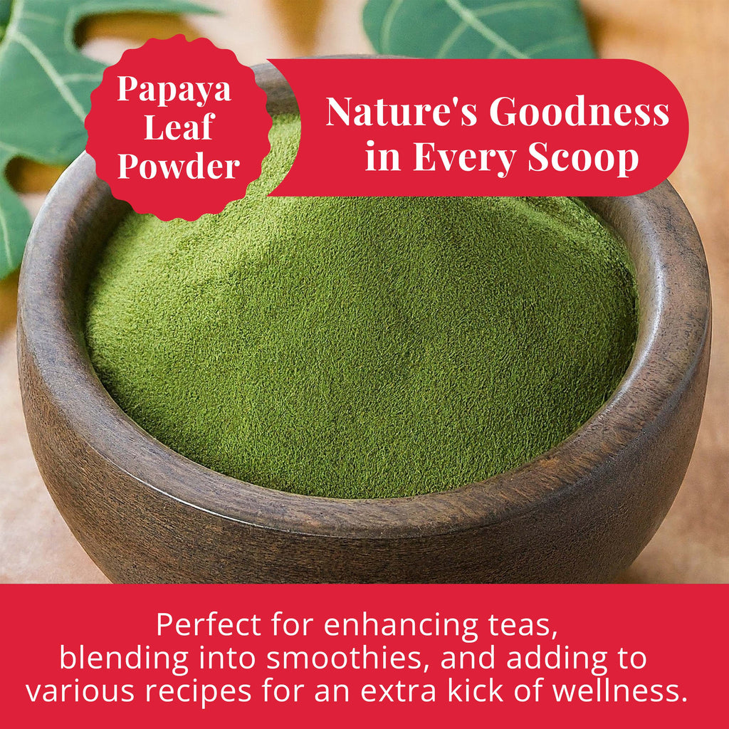 Akshit Papaya Leaves, Hojas de papaya, 2.6oz, Dried Papaya Leaf, Herbal Tea, Non GMO, Caffeine free, Sugar free, Rich In Vitamins. Akshit
